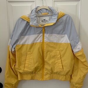 Hollister Two-Tone Yellow and Gray Jacket